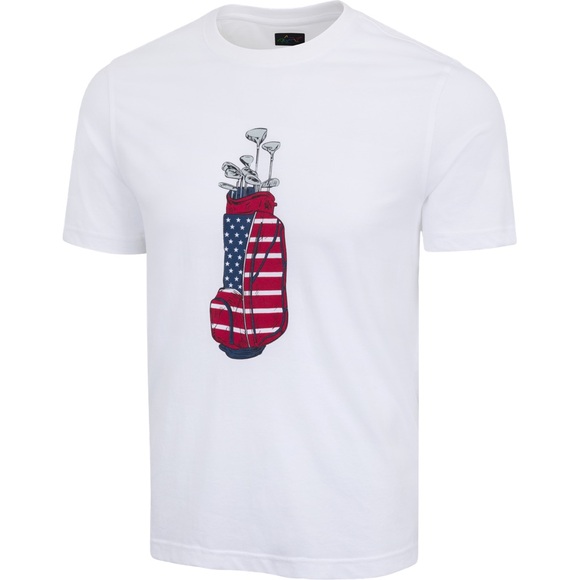 Greg Norman Collection Other - Greg Norman AMERICANA GOLF BAG T-SHIRT I Men’s I Size L
